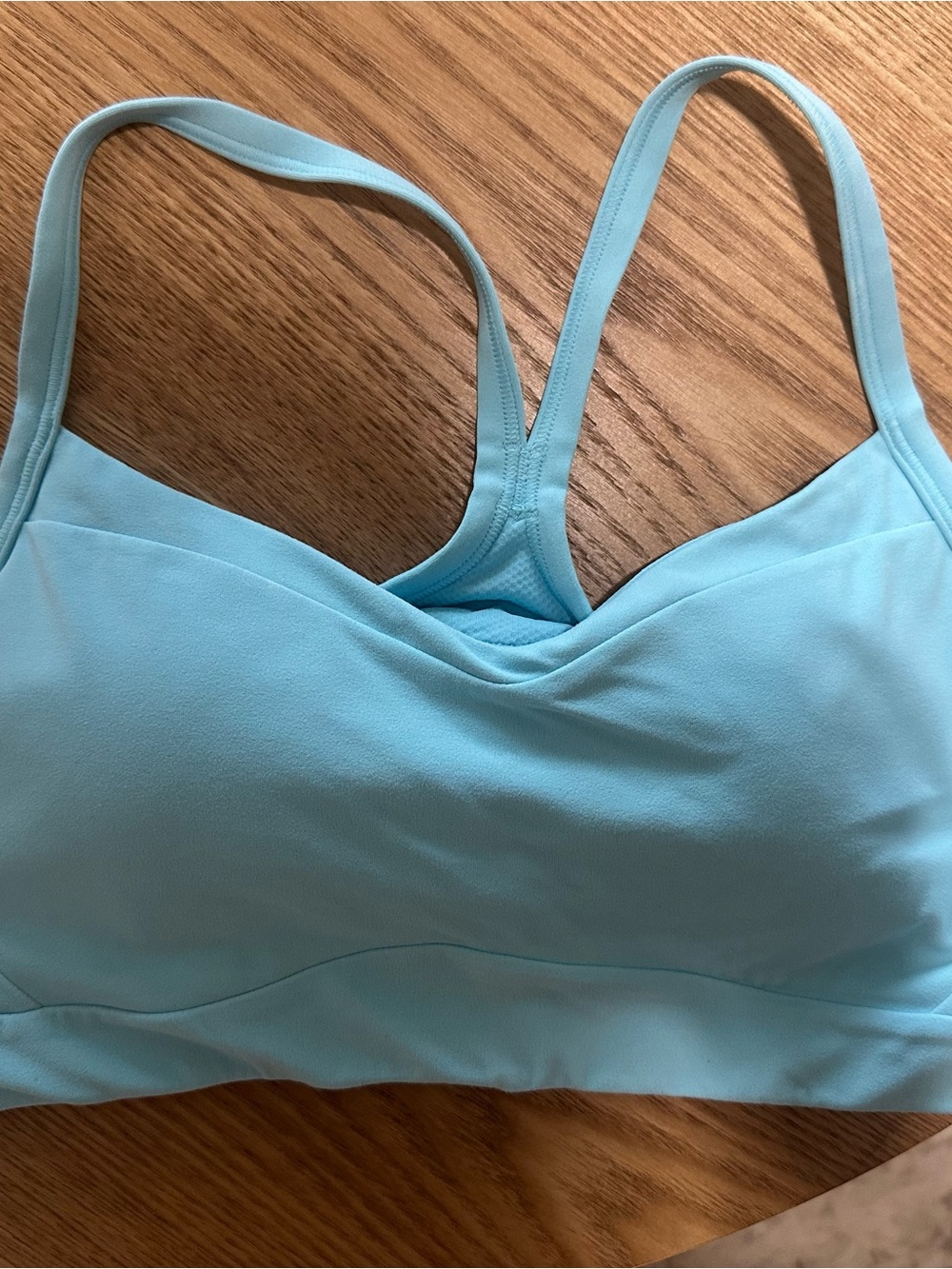 Athleta Light Blue Seamless Sports Bralette